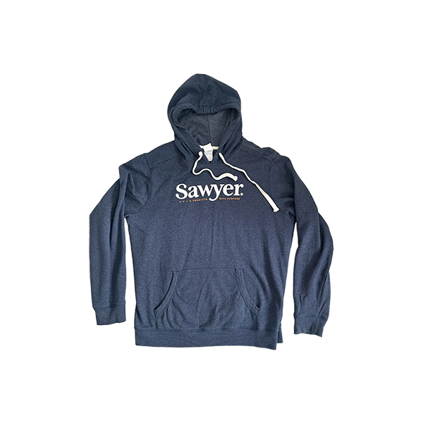 Sawyer Logo Hoodie - Blue Gray